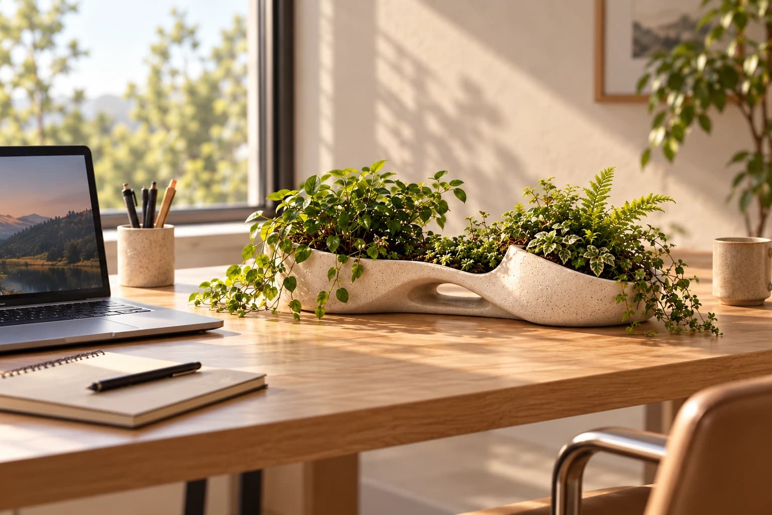 Herbs with a view.