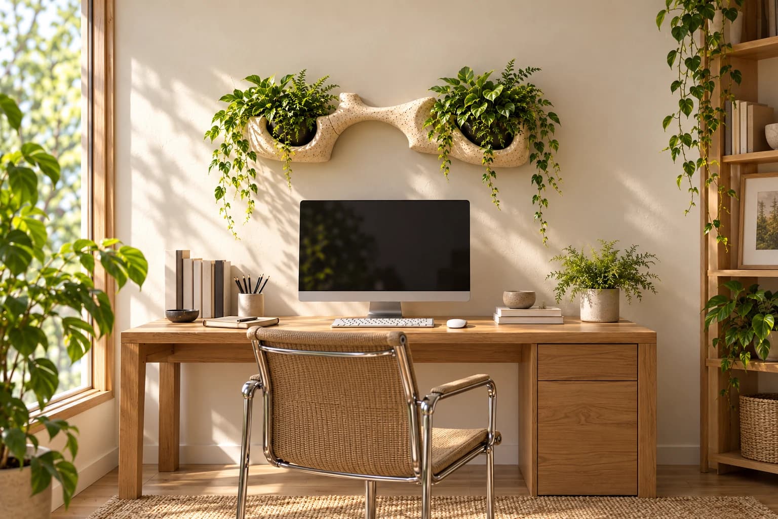 A wall for something living.