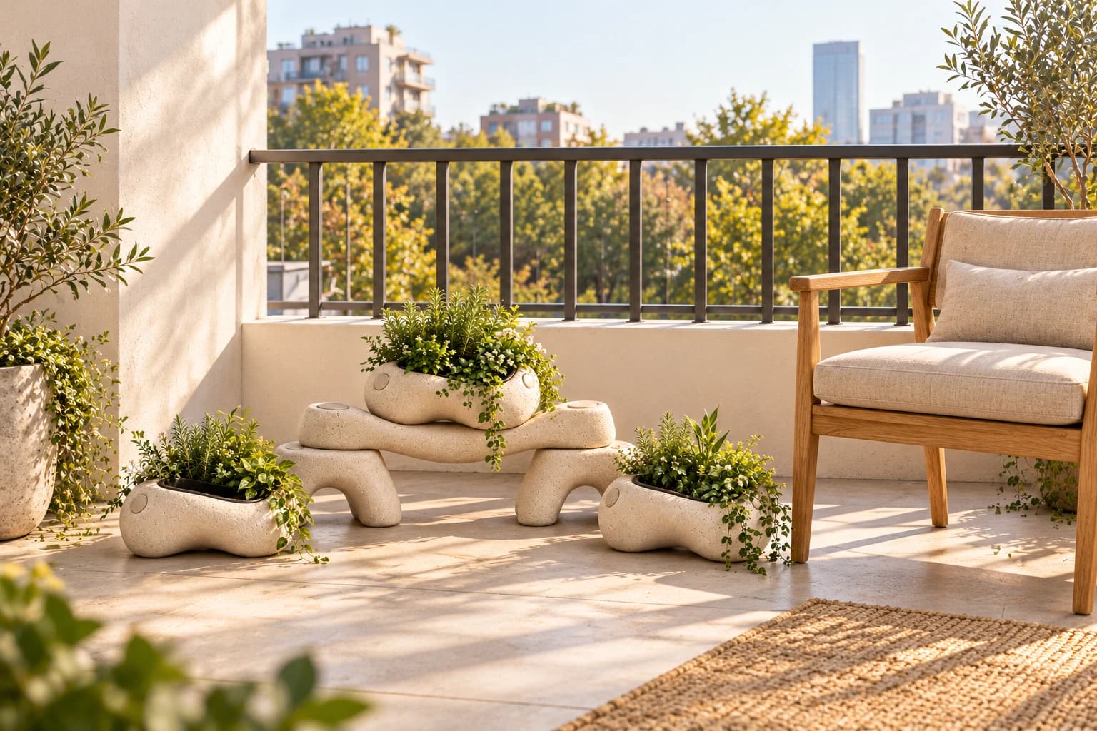 Your first balcony garden.