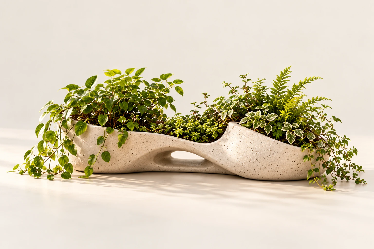 Grove Valley, a low three-pocket Chalk desktop garden